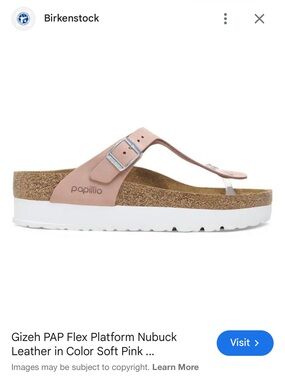 Gizeh PAP Flex Platform Sandal in Soft Pink
